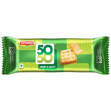 BRITANNIA 50 50 SWEET ANS SALTY BISCUITS 62.8GM